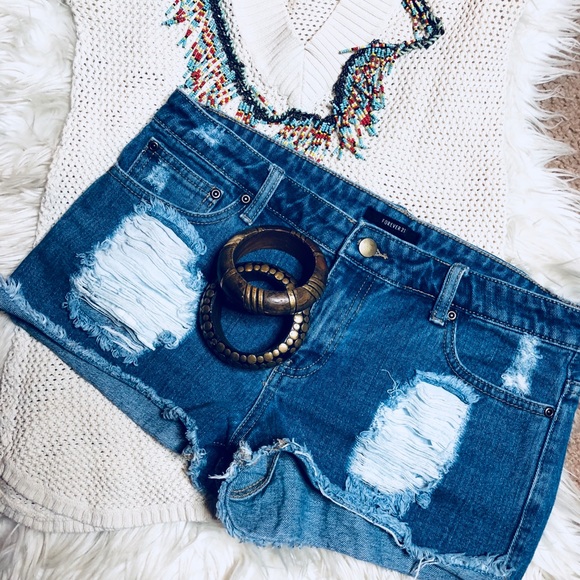 The Perfect Distressed Cut Off Shorts - Picture 1 of 5